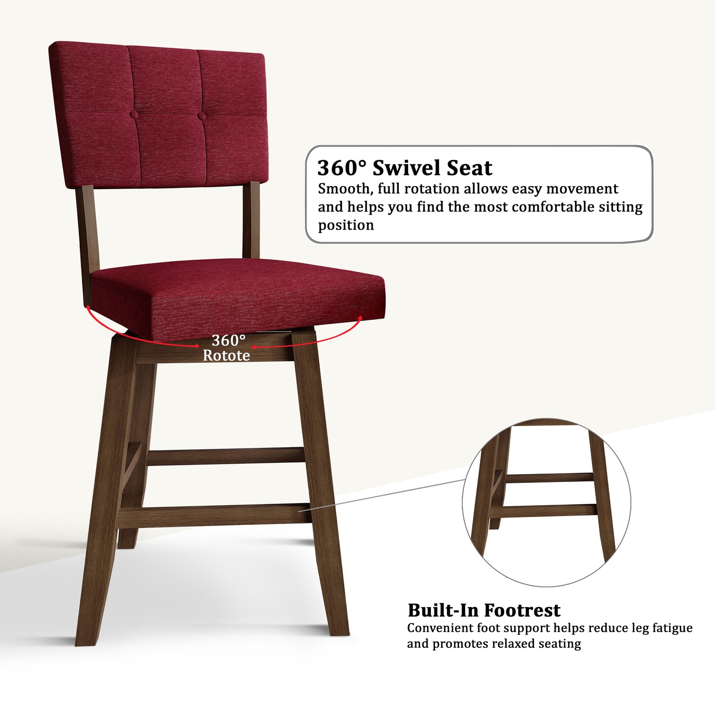 Madison Parsons Counter Chair Set (Set of 2)