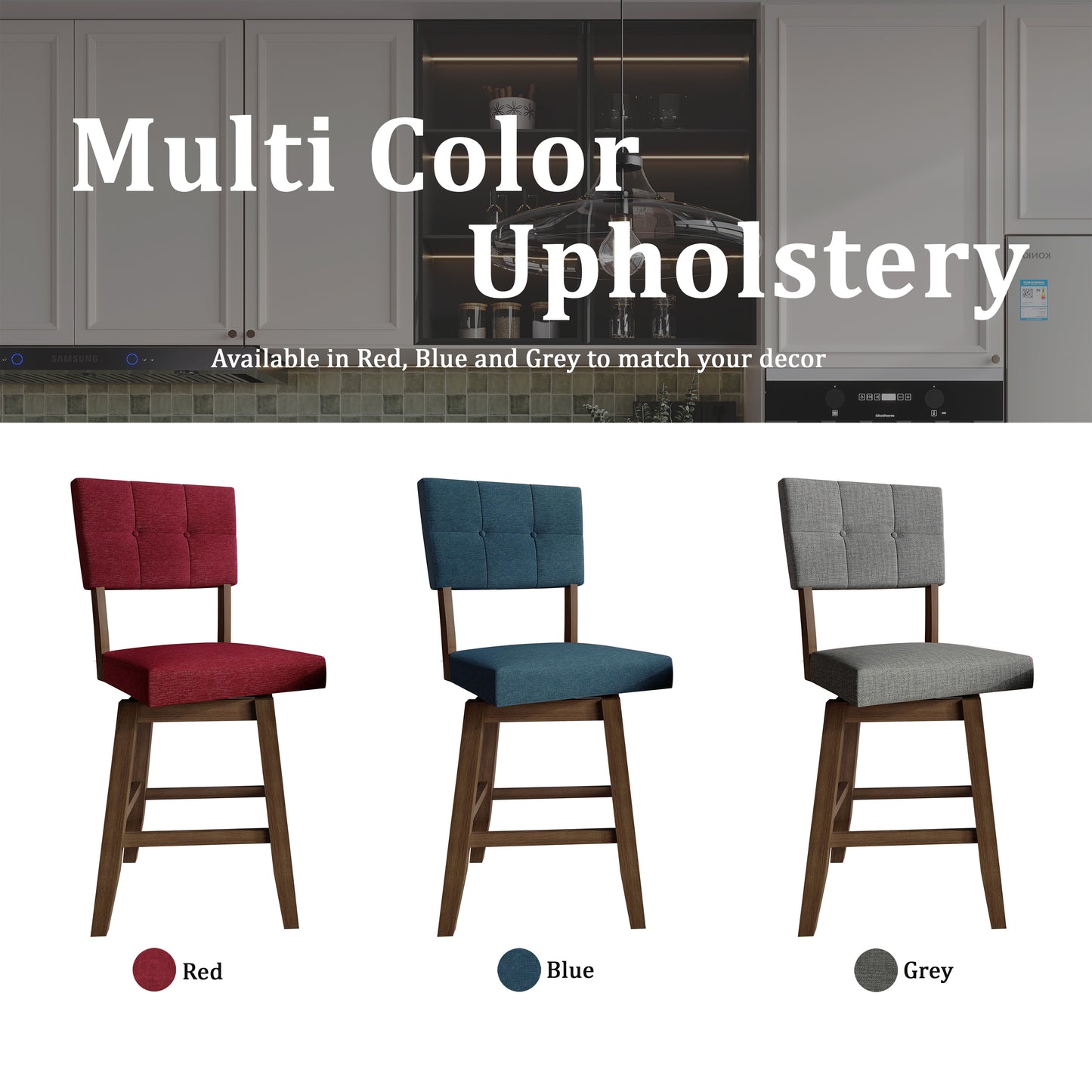 Madison Parsons Counter Chair Set (Set of 2)