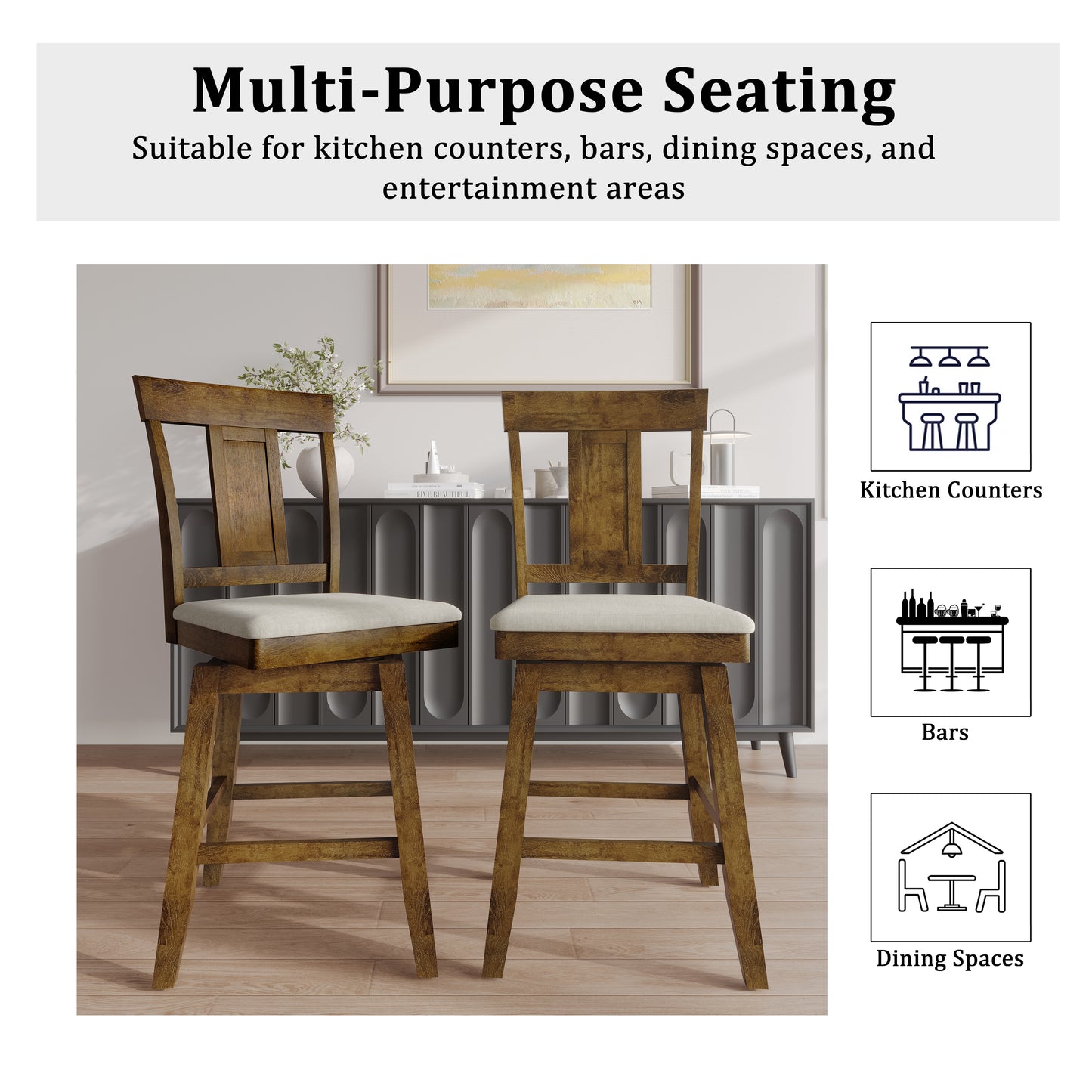 Sawyer Upholstered Dining Chair Set (Set of 2)