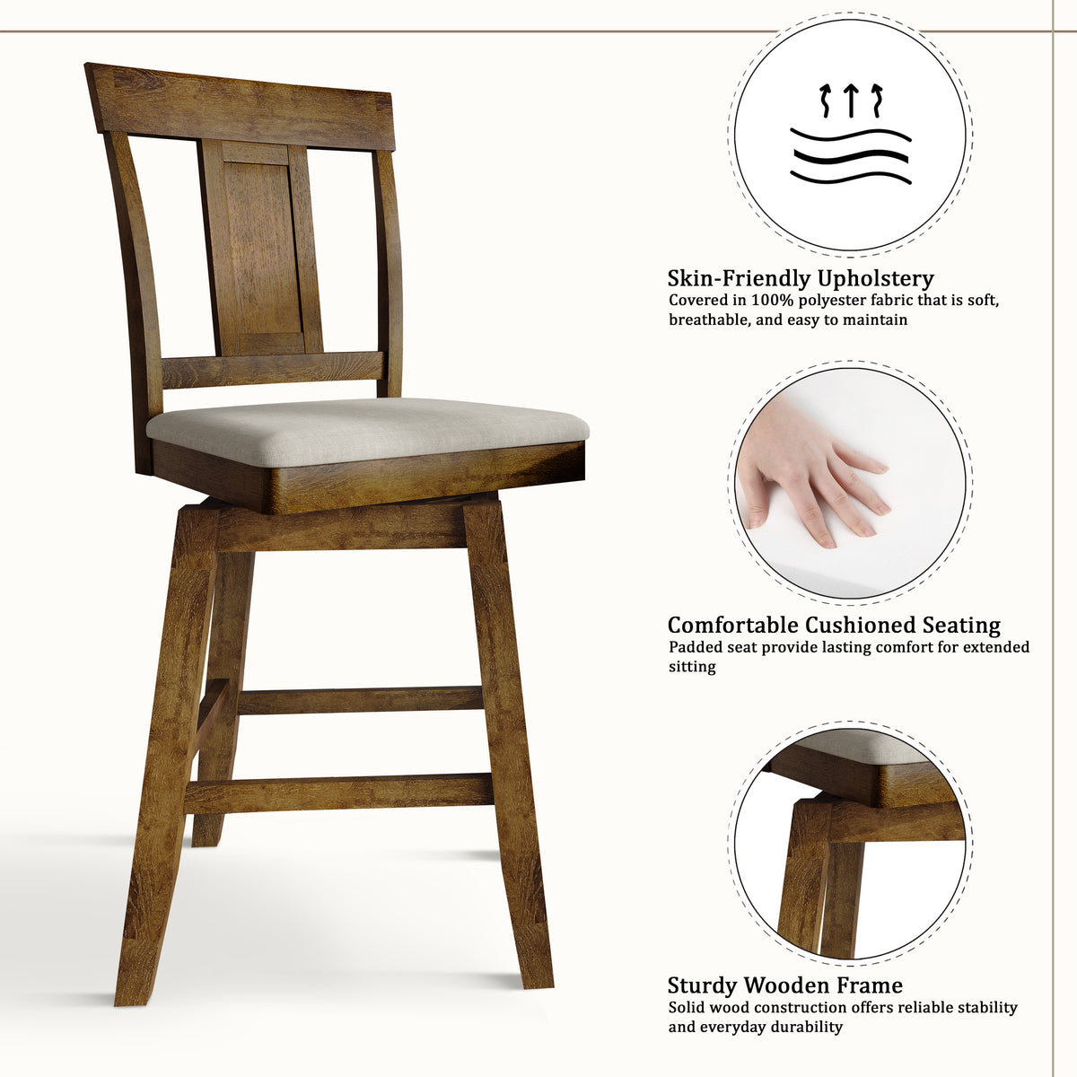 Sawyer Upholstered Dining Chair Set (Set of 2)