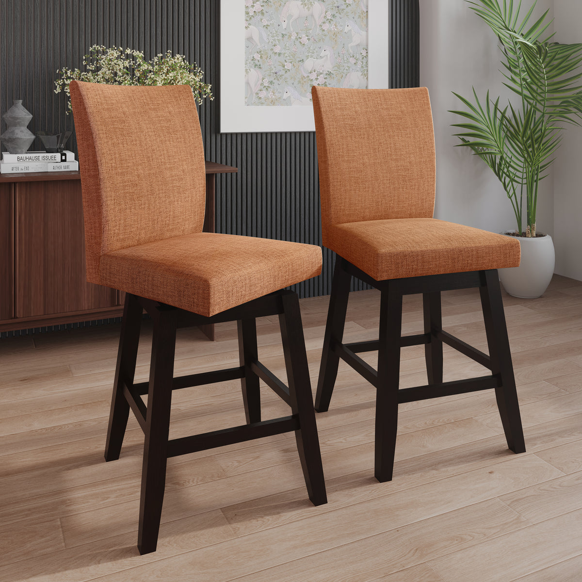 Brielle Linen Dining Chairs Set of 2