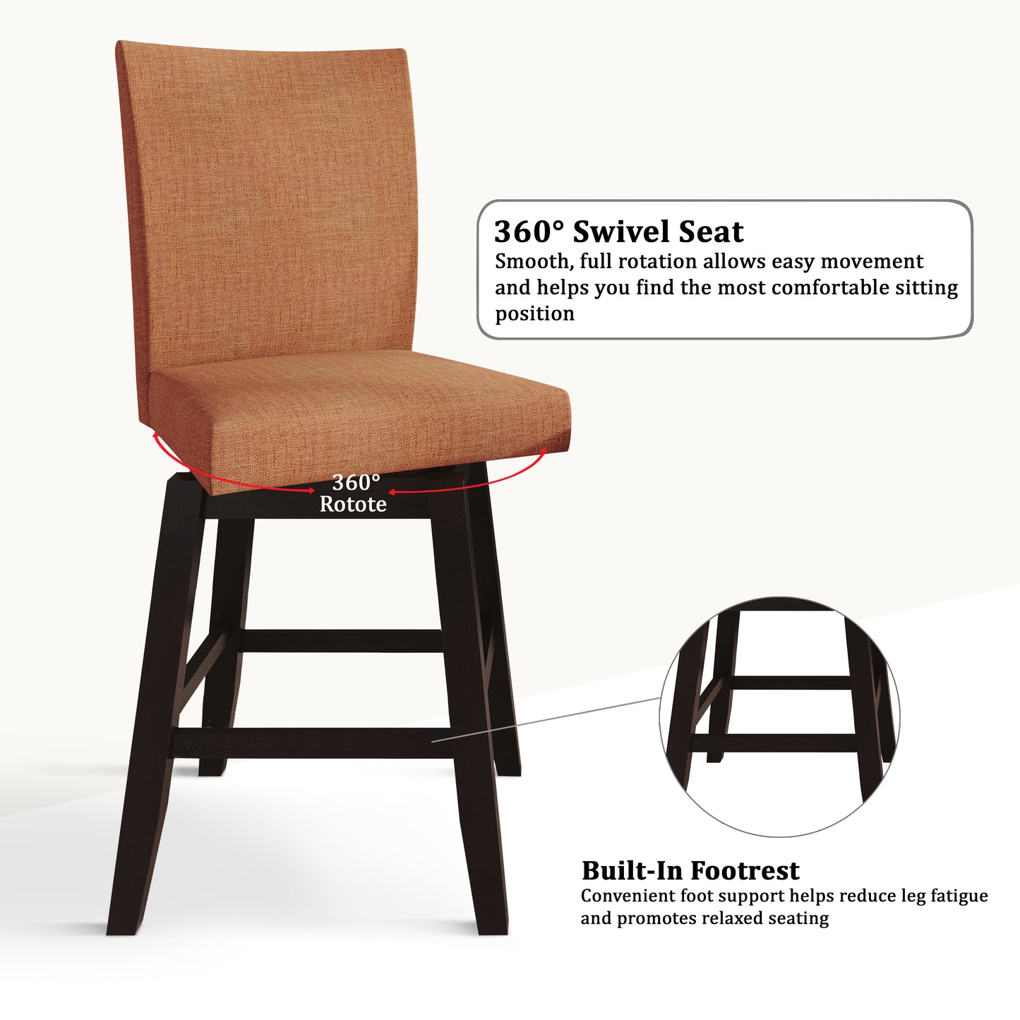 Brielle Linen Dining Chairs Set of 2