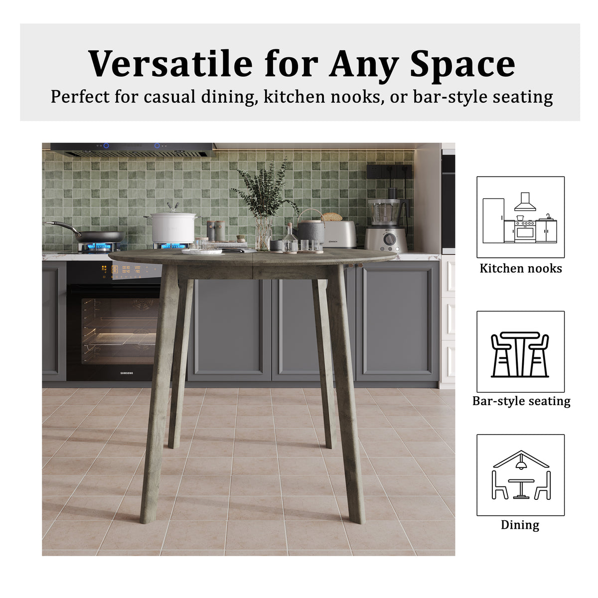 Alden 45" Round Dining Table