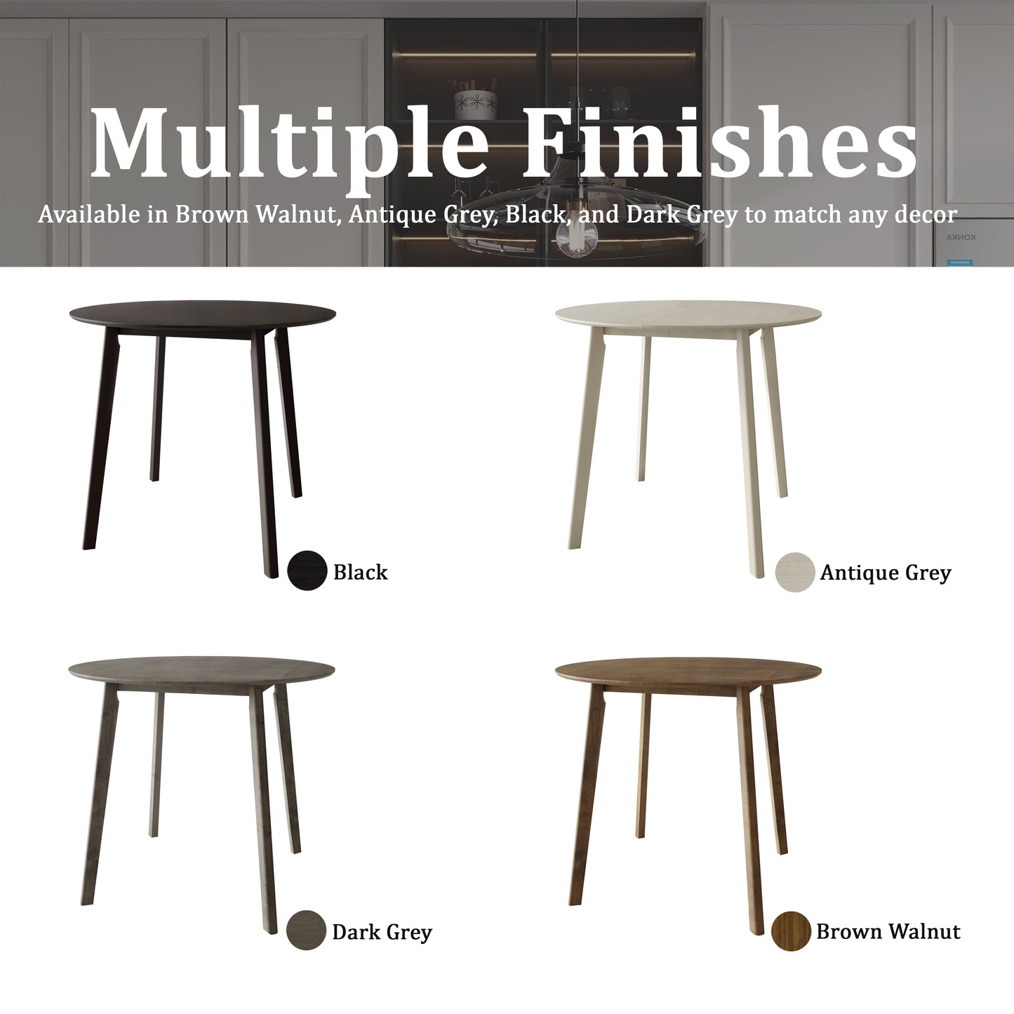 Alden 45" Round Dining Table