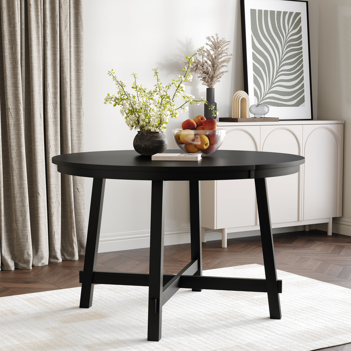 Hudson Industrial Round Dining Table