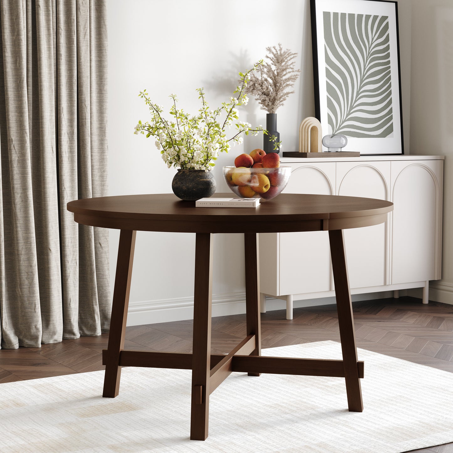 Hudson Industrial Round Dining Table