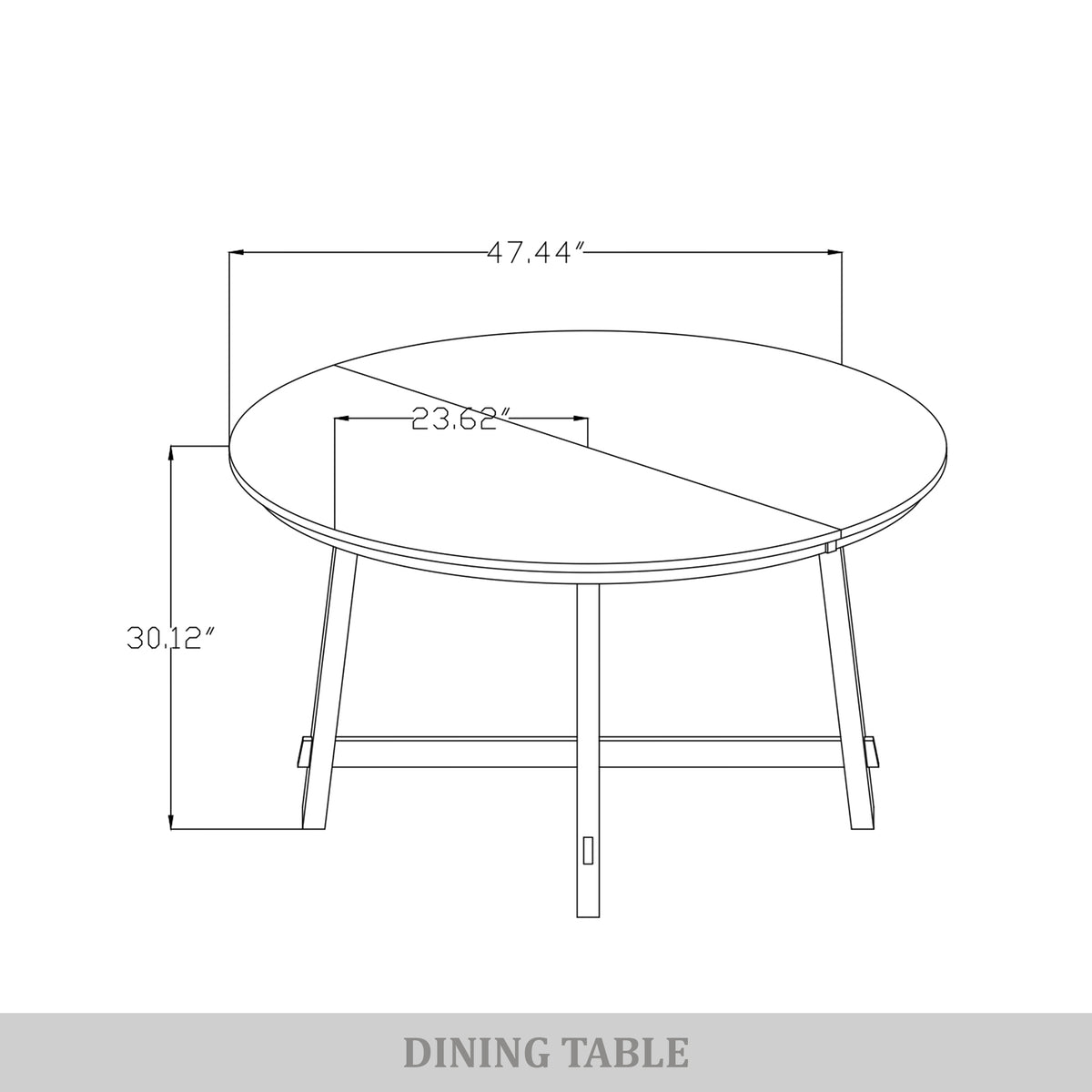 Hudson Industrial Round Dining Table