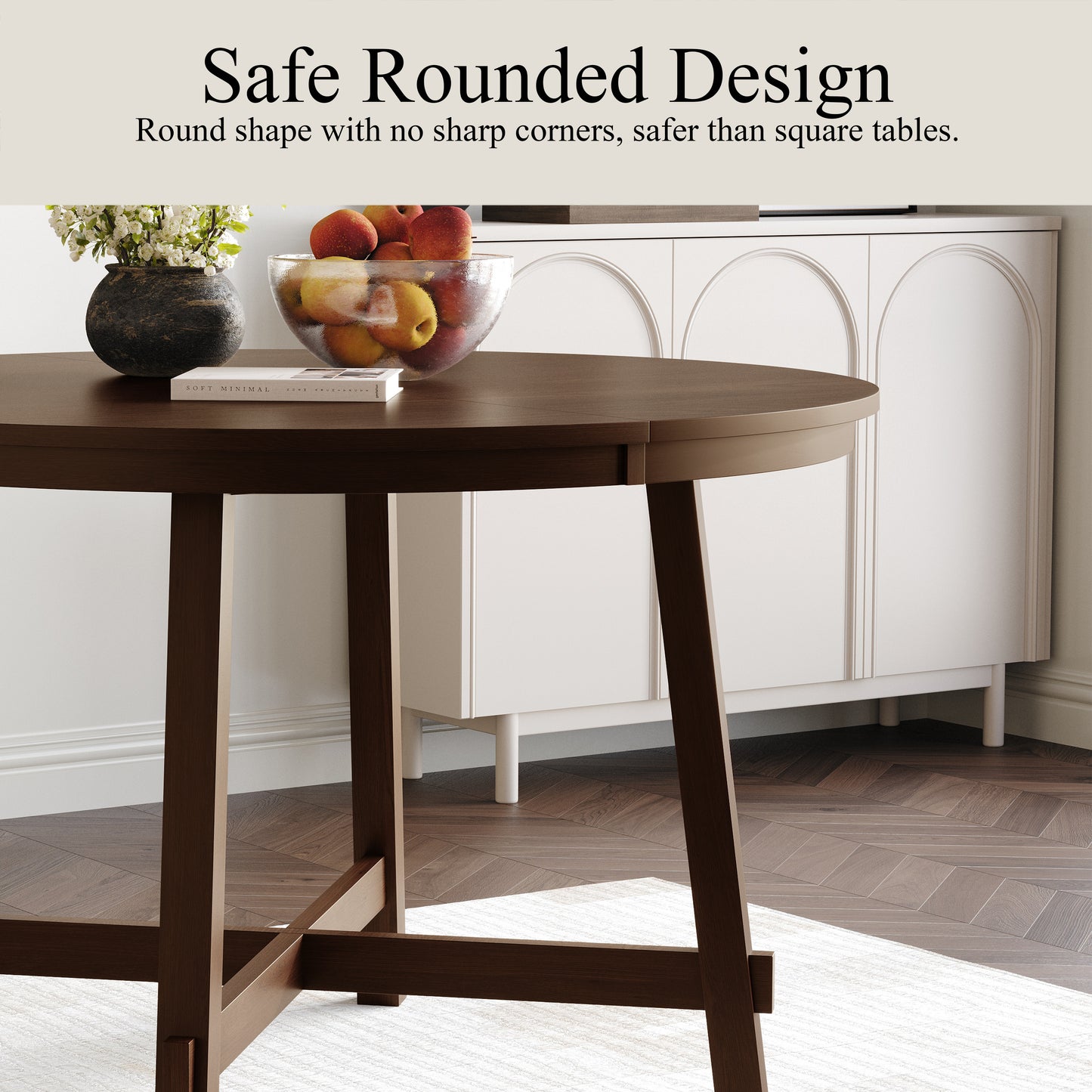 Hudson Industrial Round Dining Table