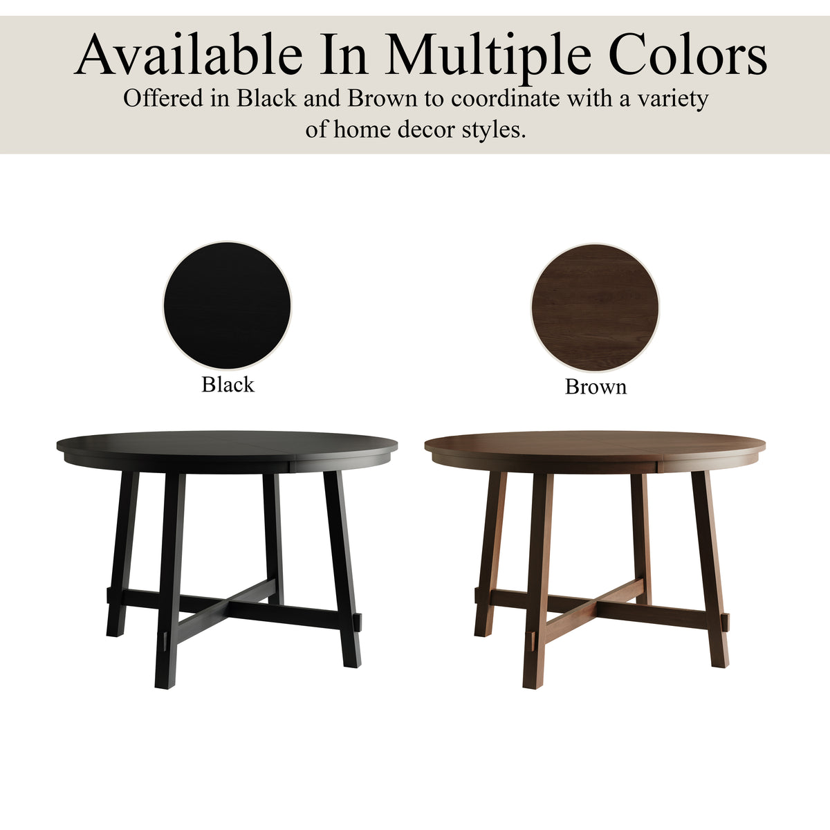 Hudson Industrial Round Dining Table
