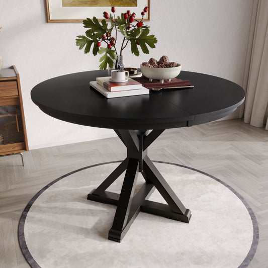Aurex Collection Round Trestle Dining Table