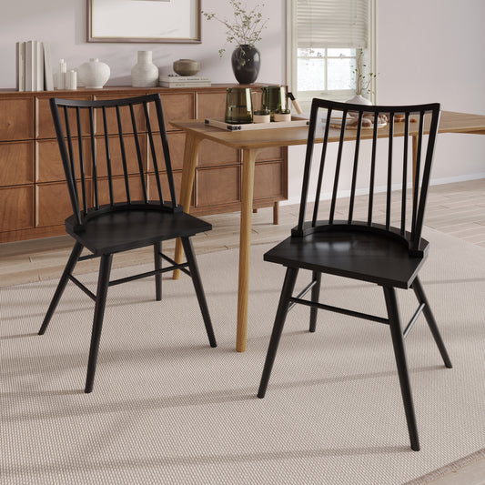 Arden Spindle Back Dining Chairs – Set of 2