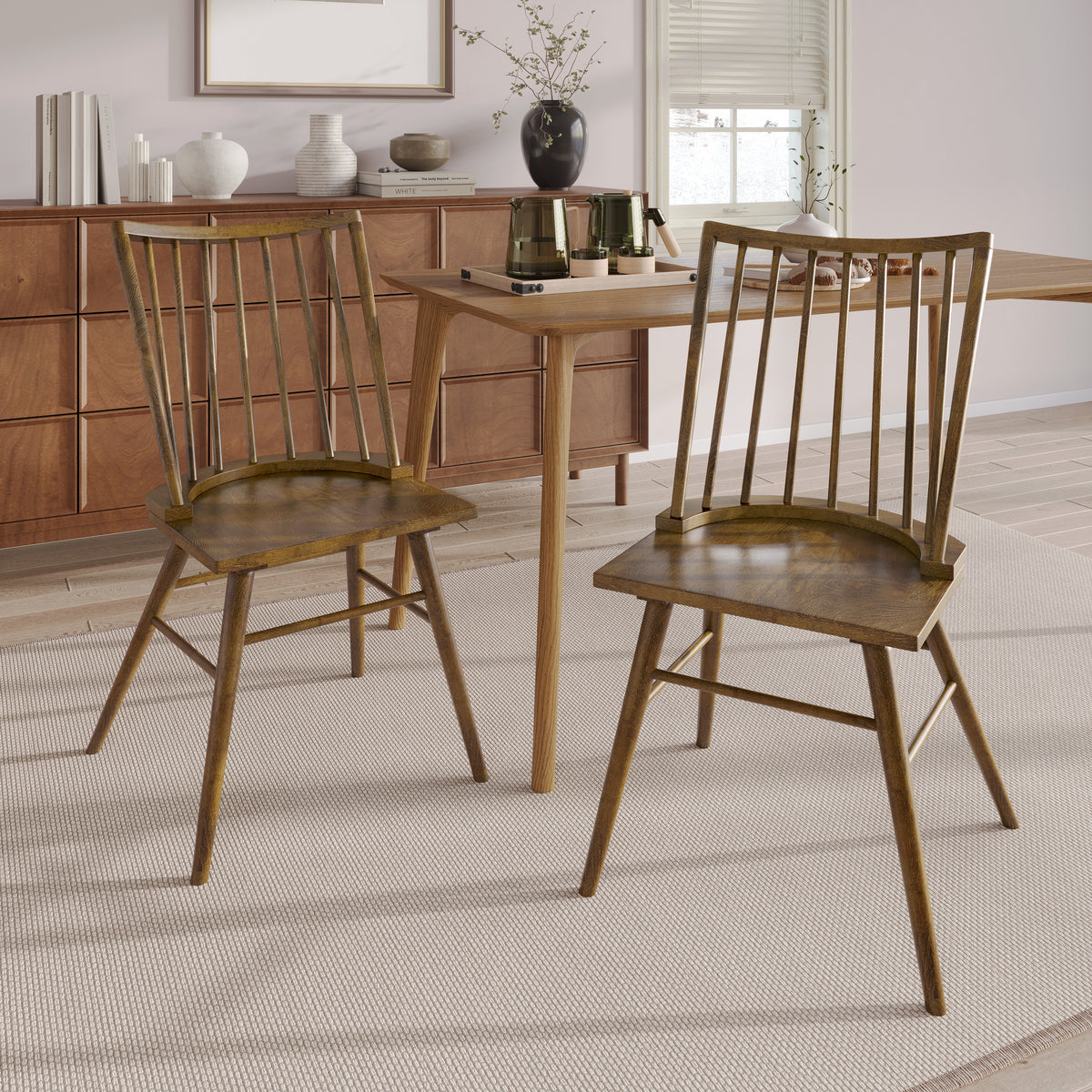 Arden Spindle Back Dining Chairs – Set of 2