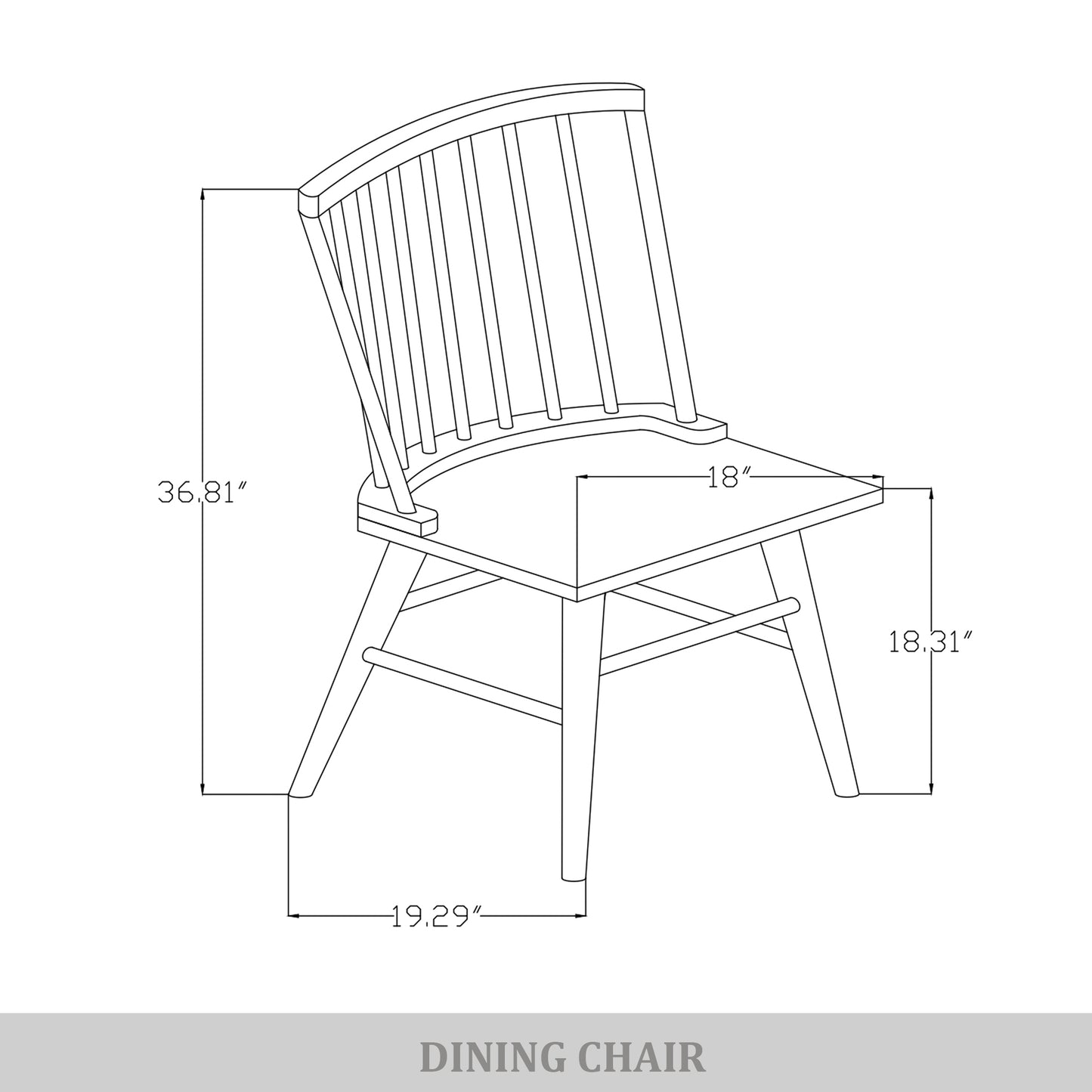 Arden Spindle Back Dining Chairs – Set of 2