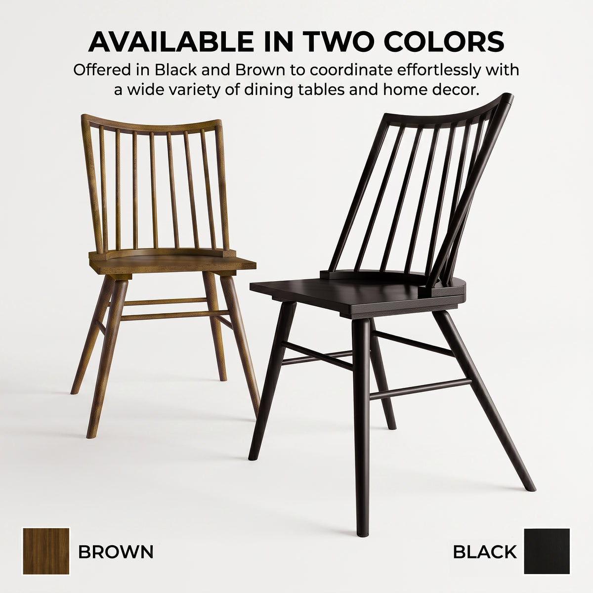 Arden Spindle Back Dining Chairs – Set of 2