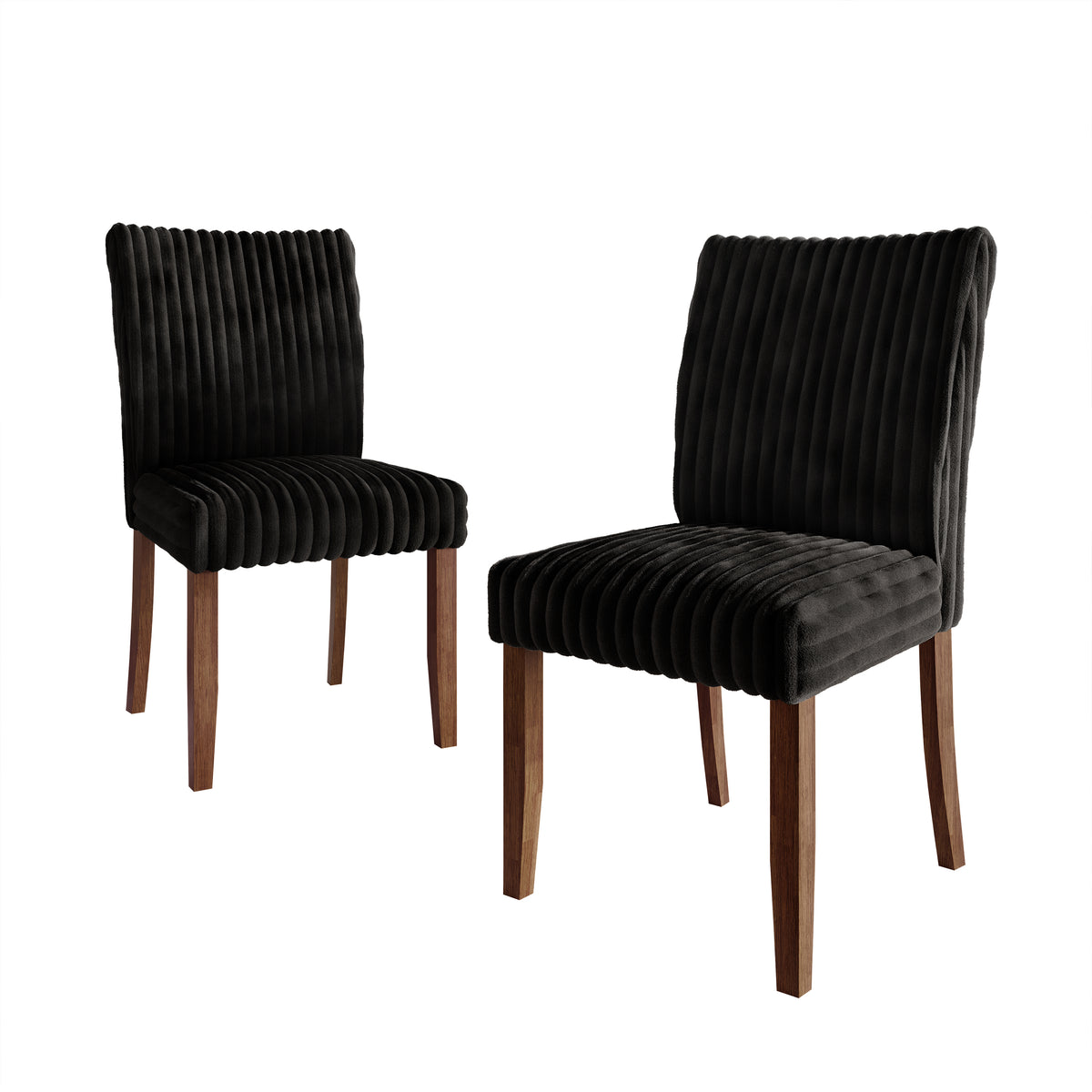 Cora High Back Velvet Dining Chairs – Set of 2