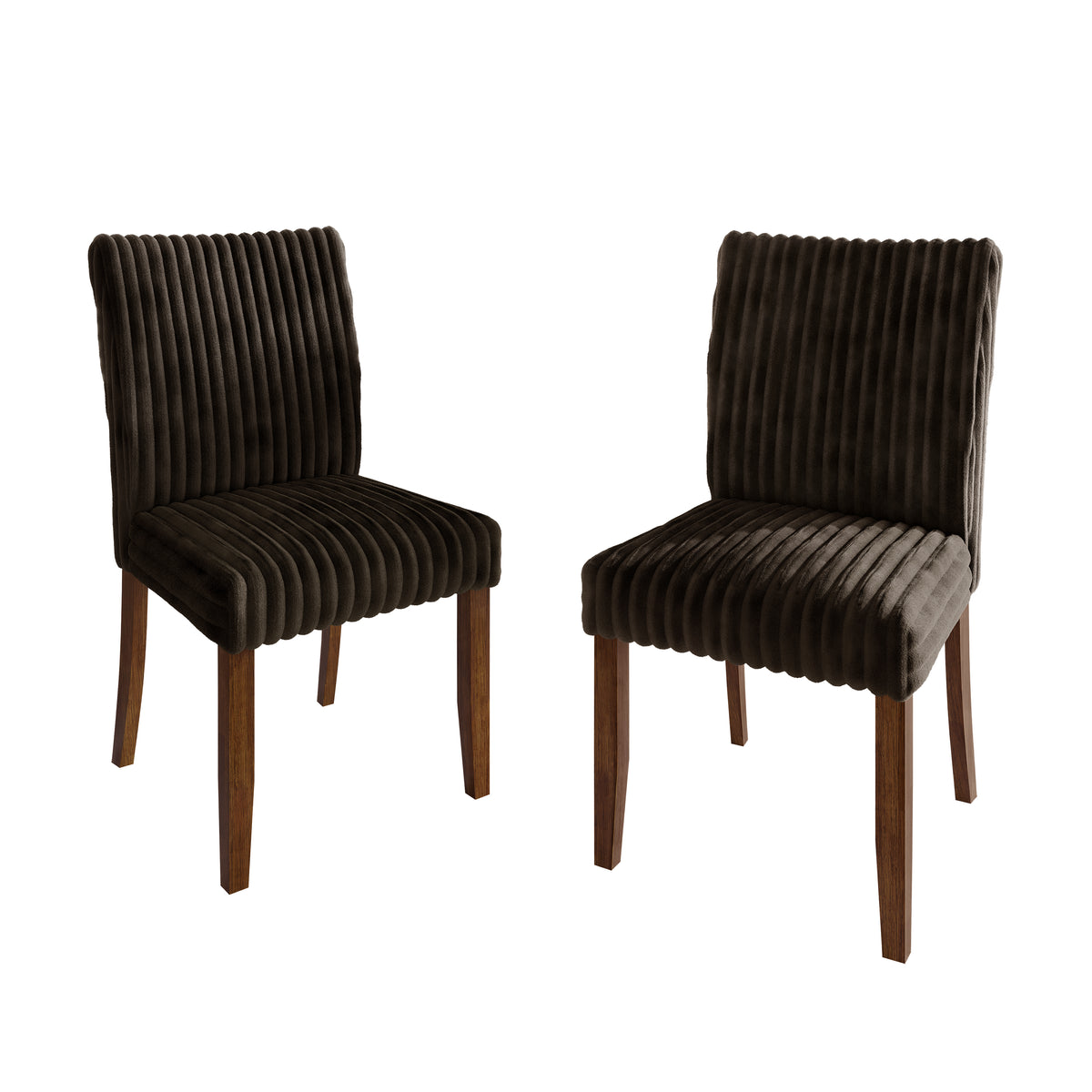 Cora High Back Velvet Dining Chairs – Set of 2