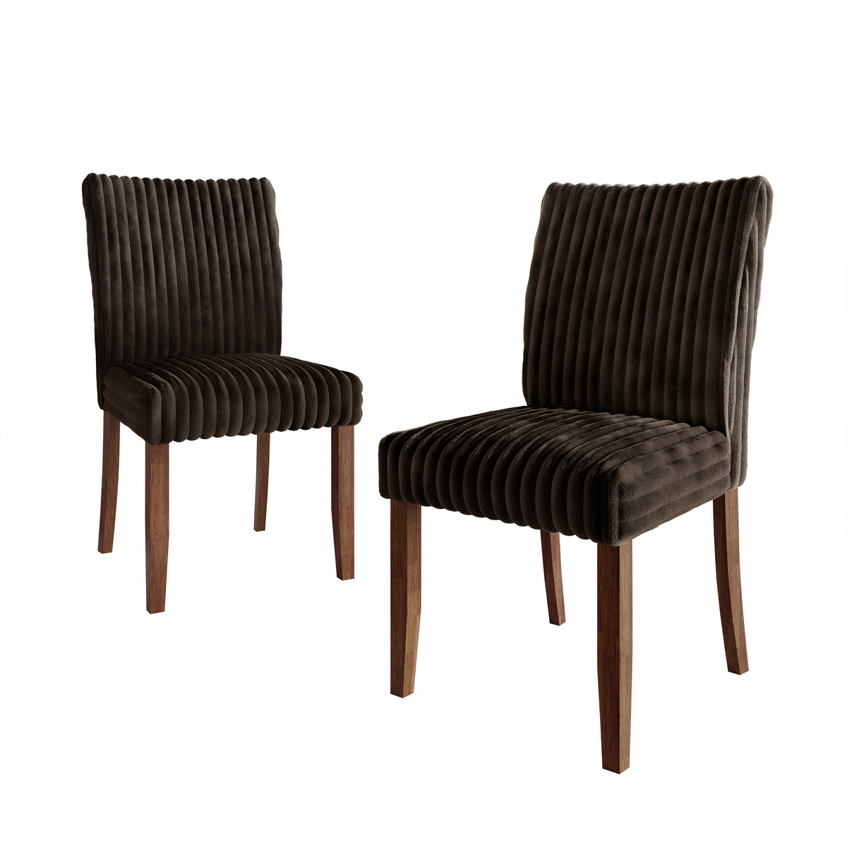 Cora High Back Velvet Dining Chairs – Set of 2