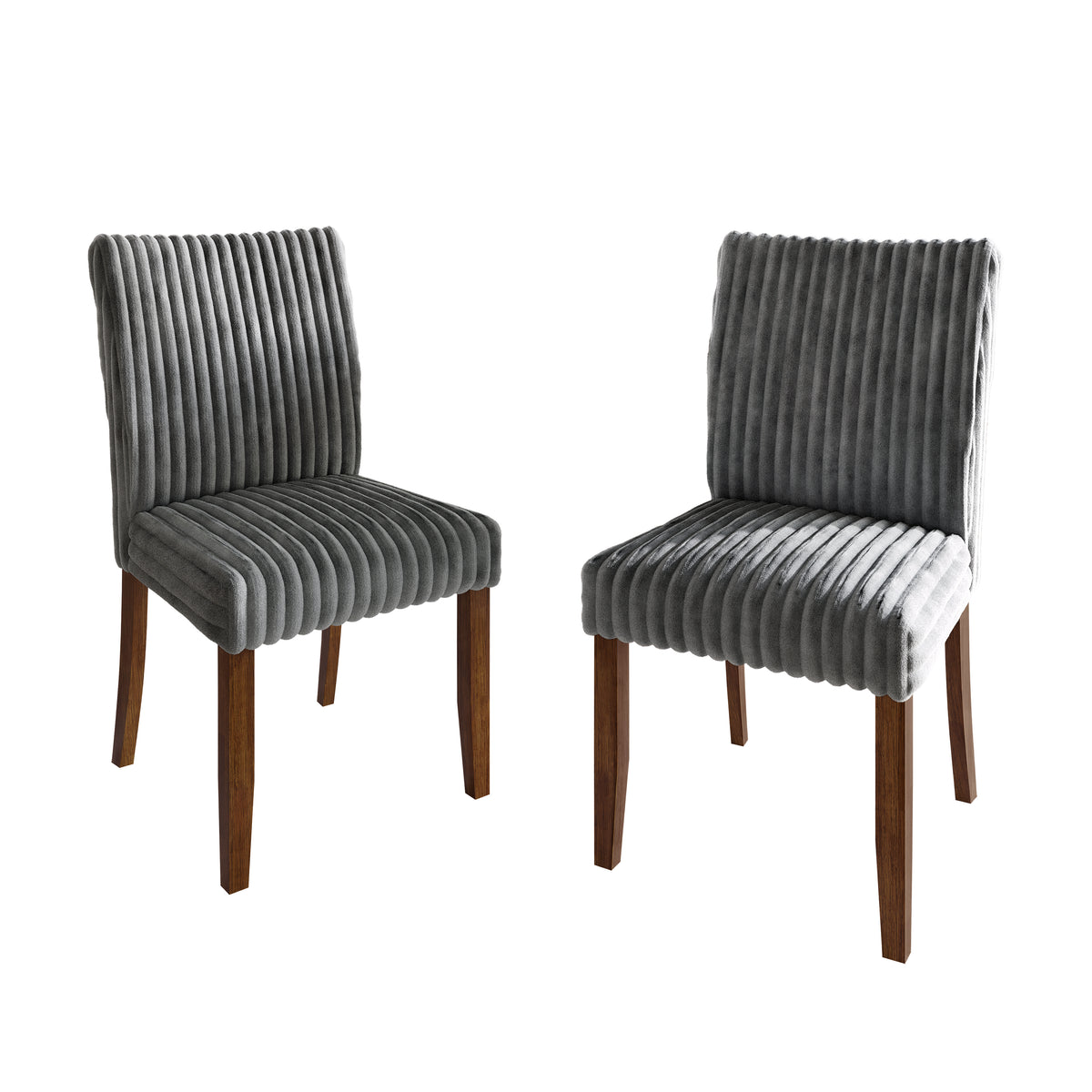 Cora High Back Velvet Dining Chairs – Set of 2