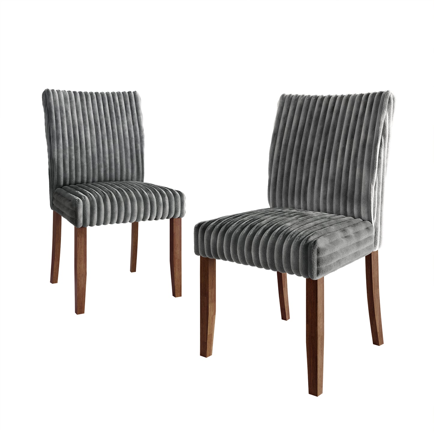 Cora High Back Velvet Dining Chairs – Set of 2