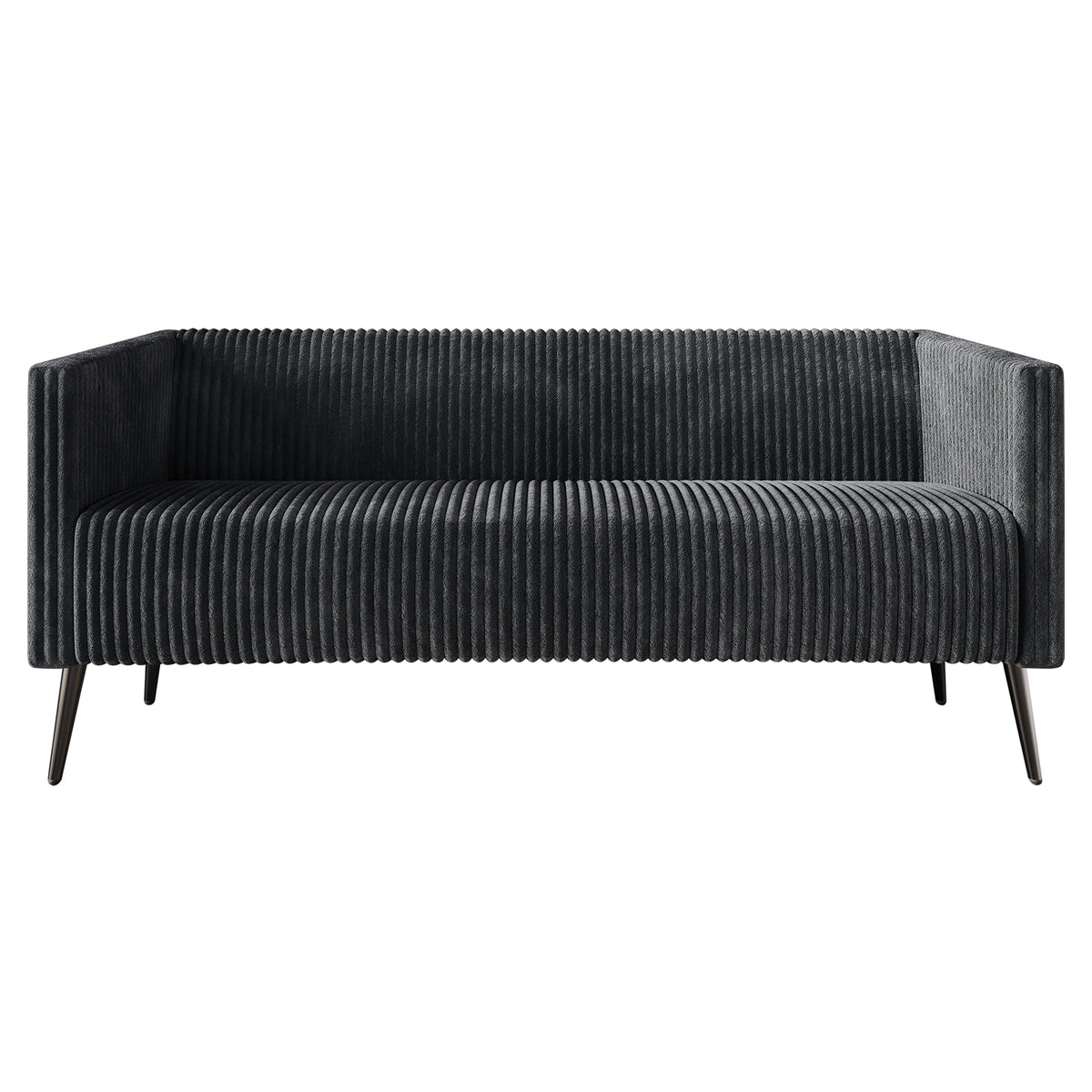 Schermick Modern and Glamorous Velvet Upholstered Sofa