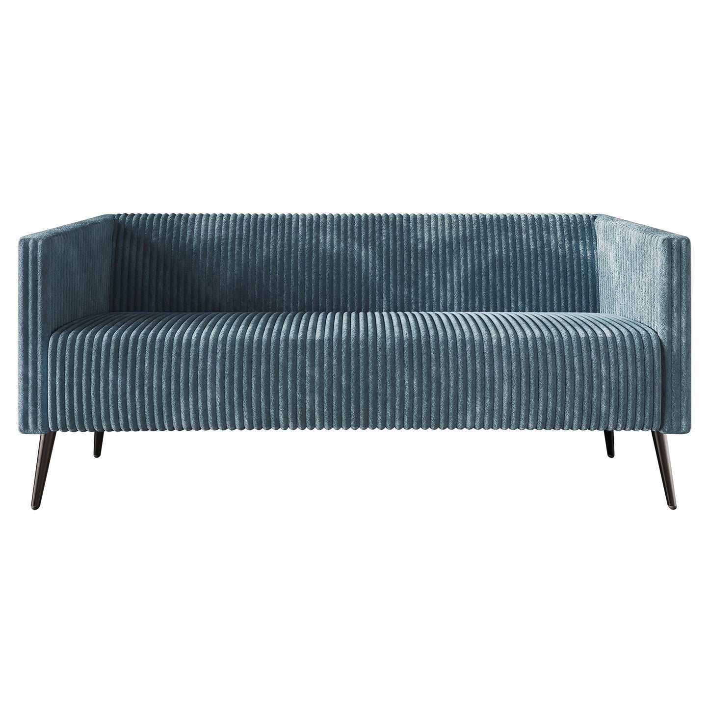 Schermick Modern and Glamorous Velvet Upholstered Sofa