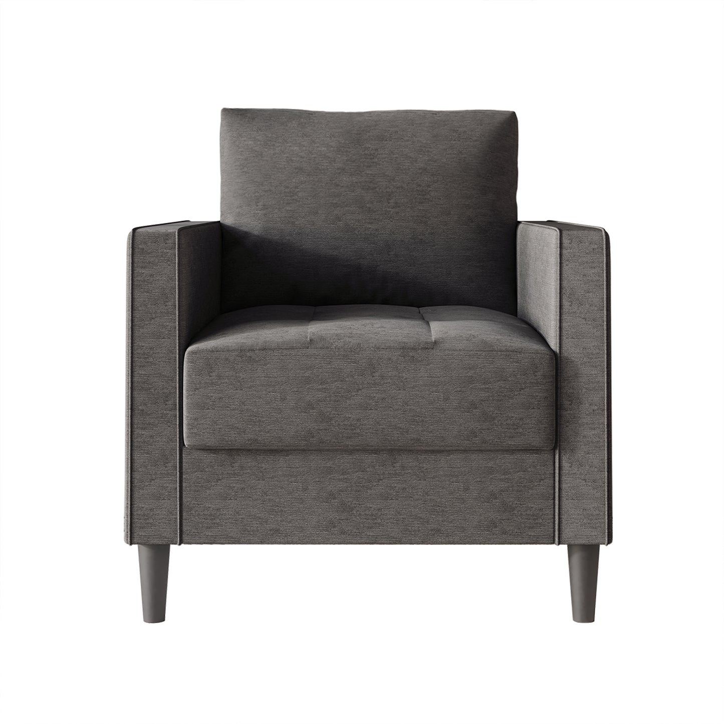 Newquay Minimalist Linen Upholstered Arm Chair