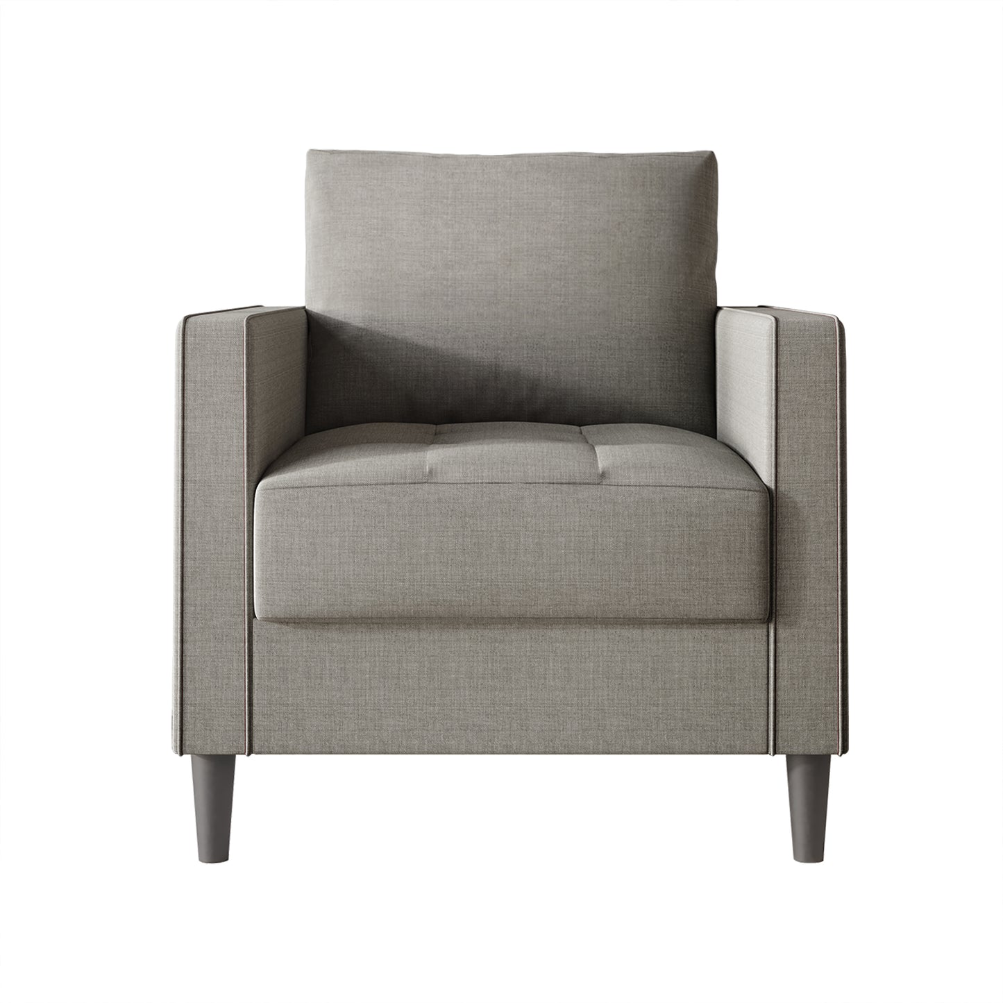 Newquay Minimalist Linen Upholstered Arm Chair