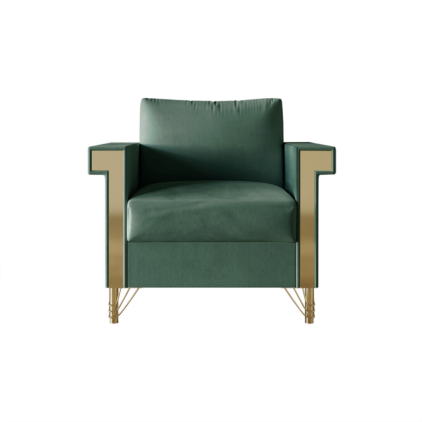 Snaresbrook Velvet Upholstered Arm Chair