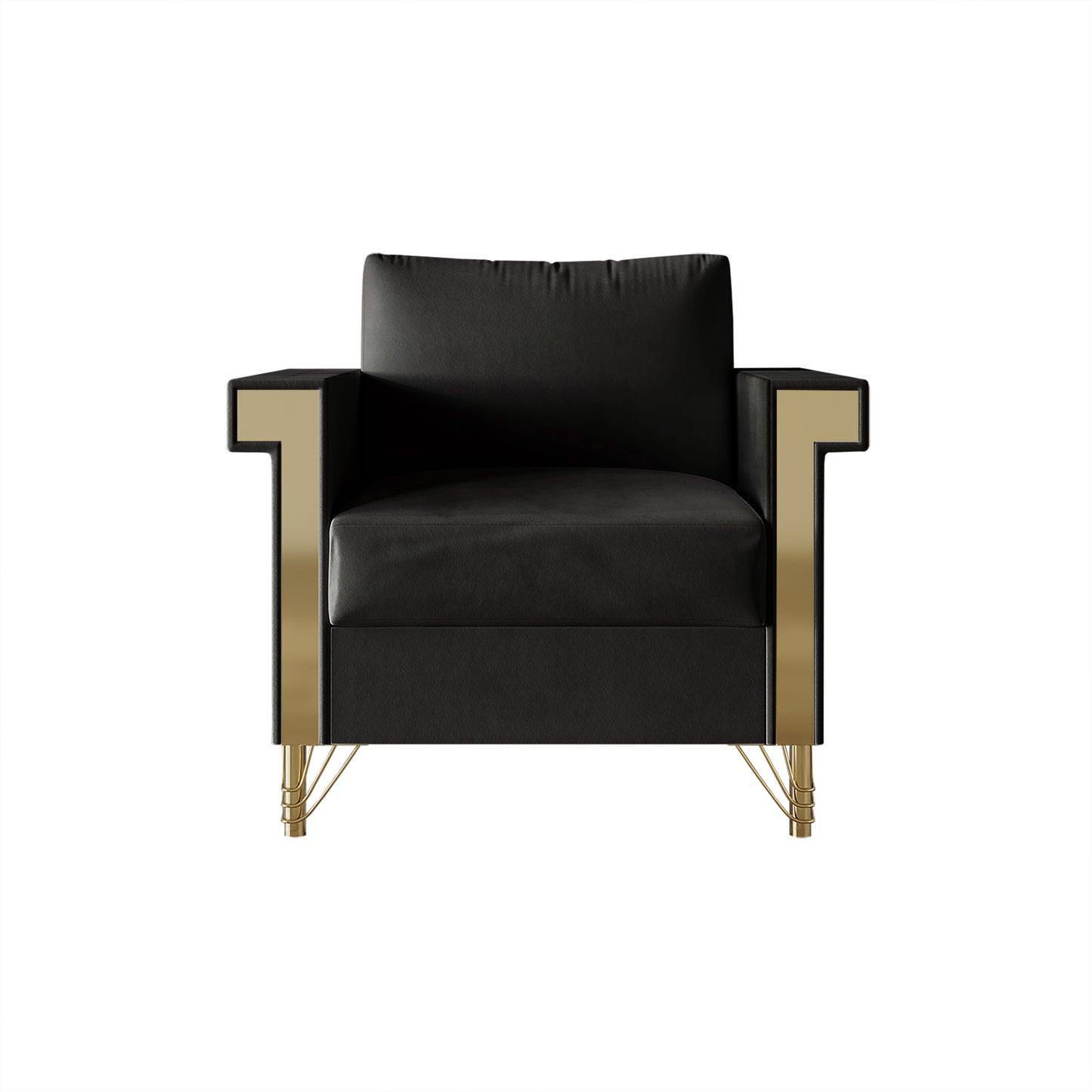 Snaresbrook Velvet Upholstered Arm Chair