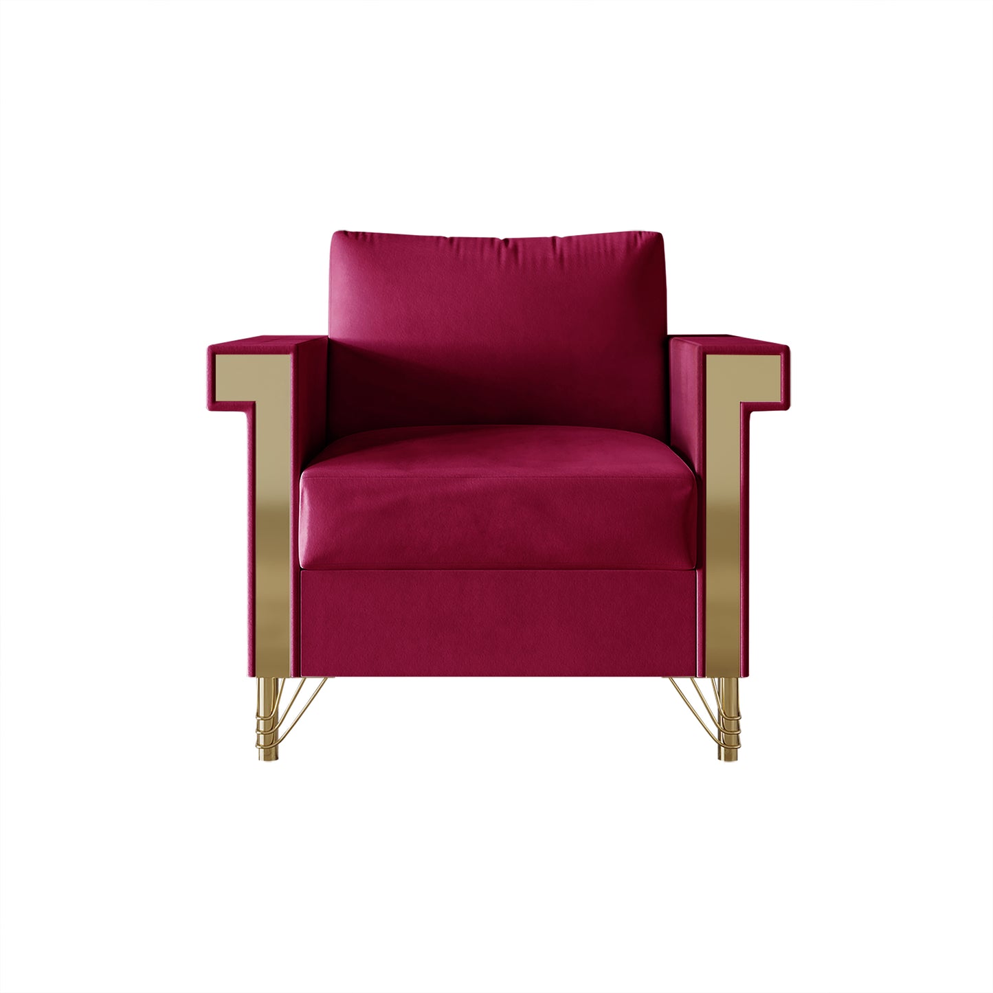 Snaresbrook Velvet Upholstered Arm Chair