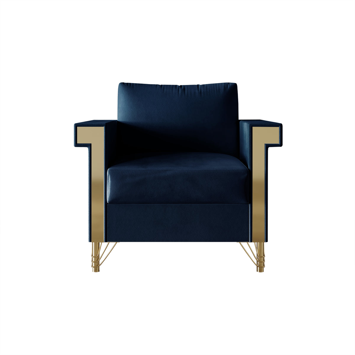 Snaresbrook Velvet Upholstered Arm Chair