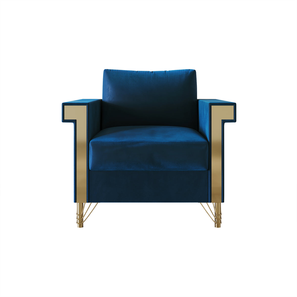 Snaresbrook Velvet Upholstered Arm Chair