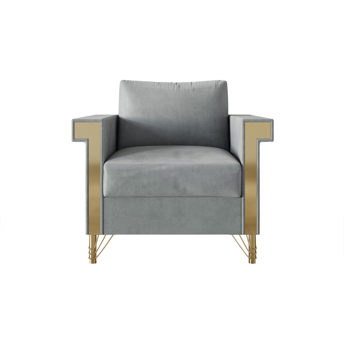 Snaresbrook Velvet Upholstered Arm Chair
