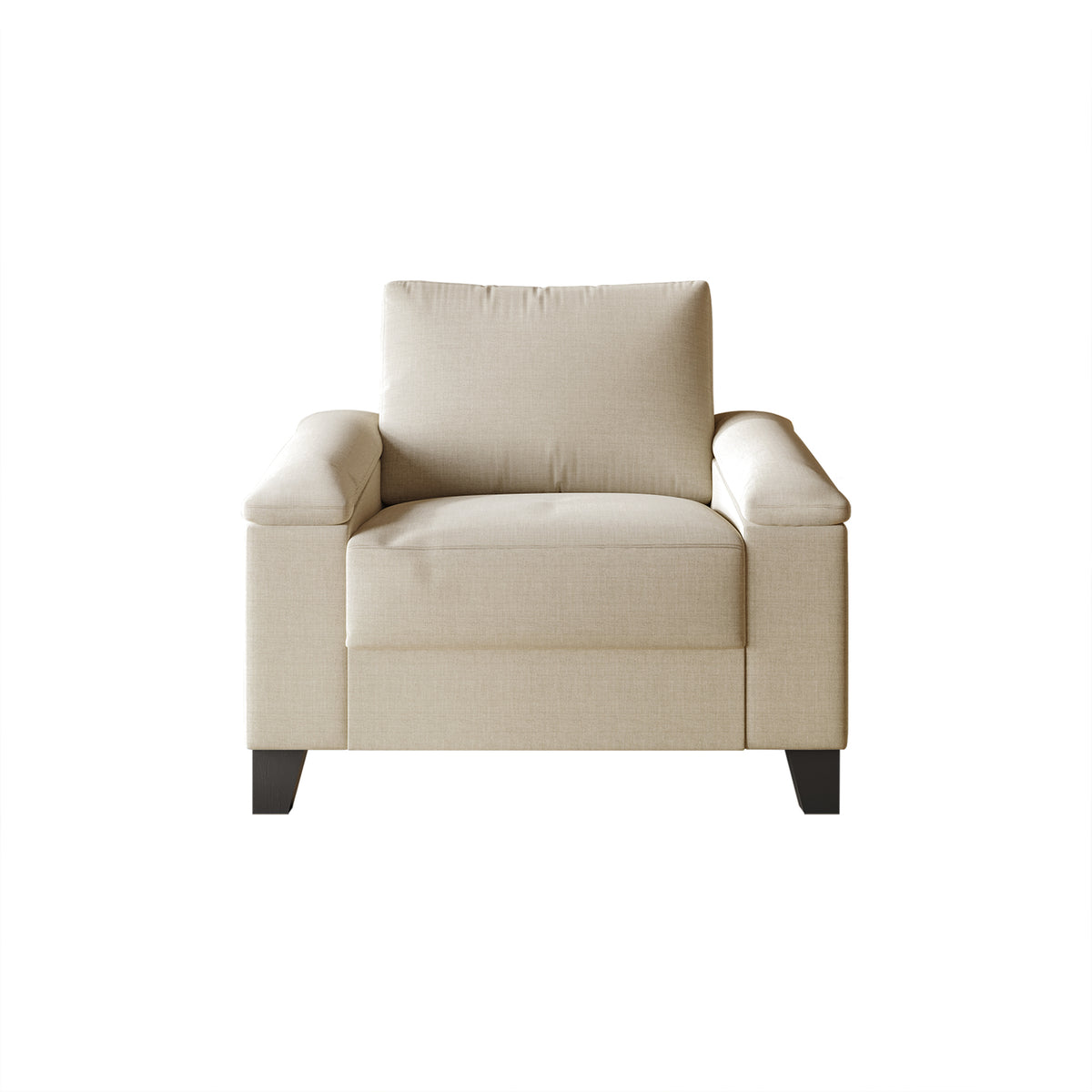 Jacqualyn Style Linen Upholstered Arm Chair
