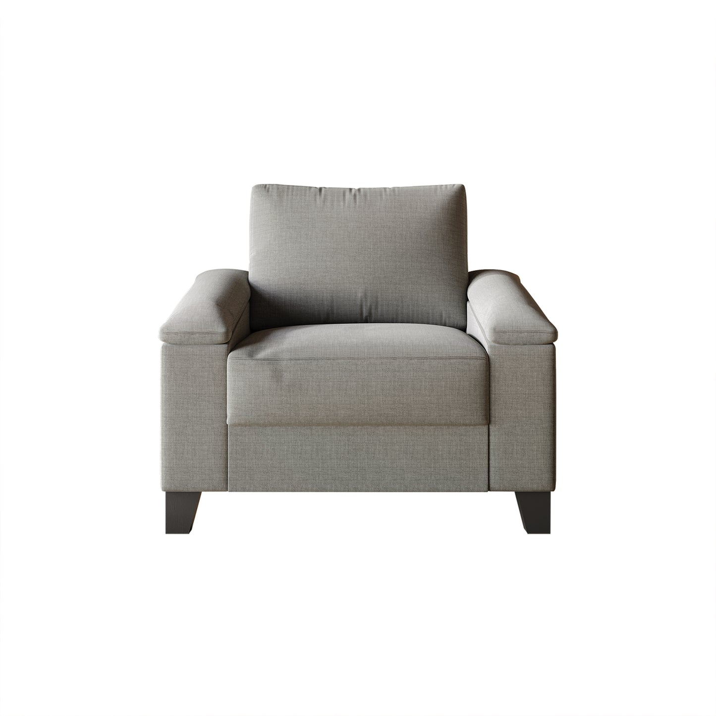 Jacqualyn Style Linen Upholstered Arm Chair