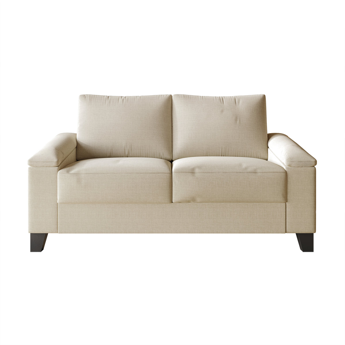 Jacqualyn Style Linen Upholstered Loveseat