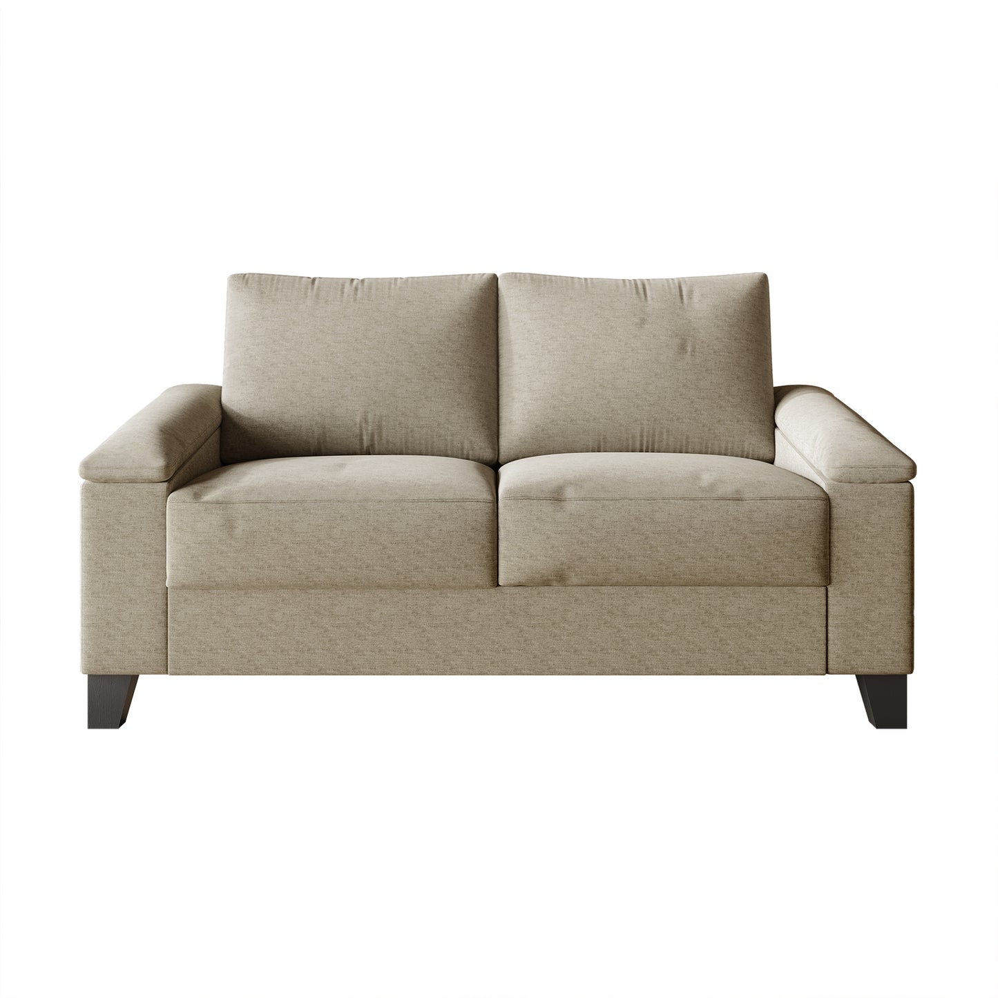 Jacqualyn Style Linen Upholstered Loveseat