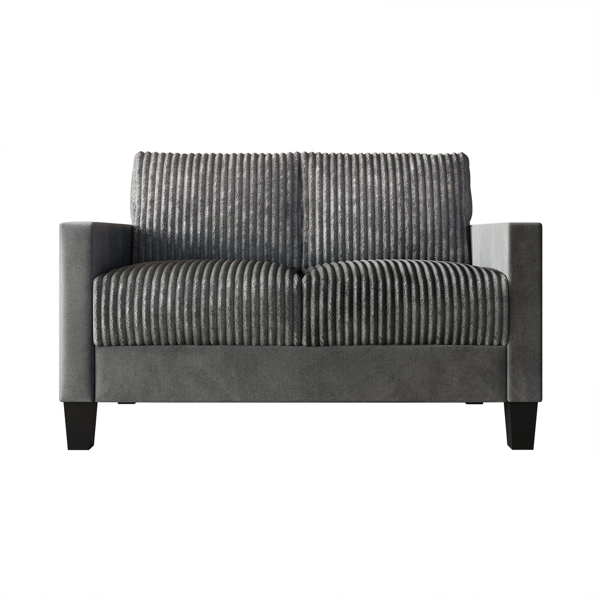 Shadybrook Mid-Century Modern Velvet Upholstered Sofa