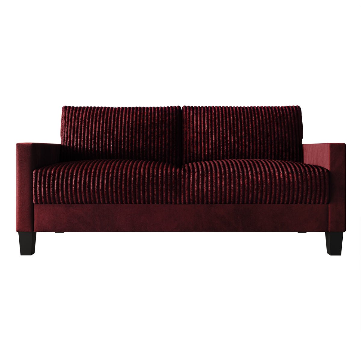 Shadybrook Mid-Century Modern Velvet Upholstered Sofa