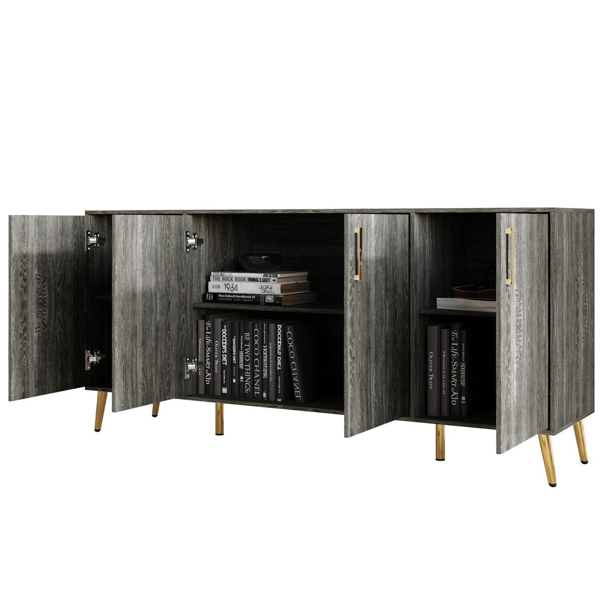 Moderi 6-Shelf Sideboard Buffet