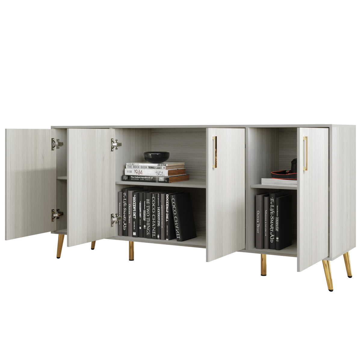 Moderi 6-Shelf Sideboard Buffet
