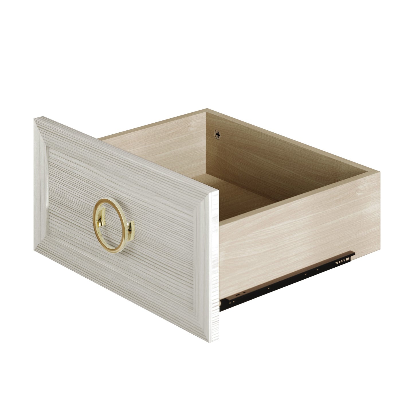 LuxeHavin Sideboard with Drawers & Gold Handles