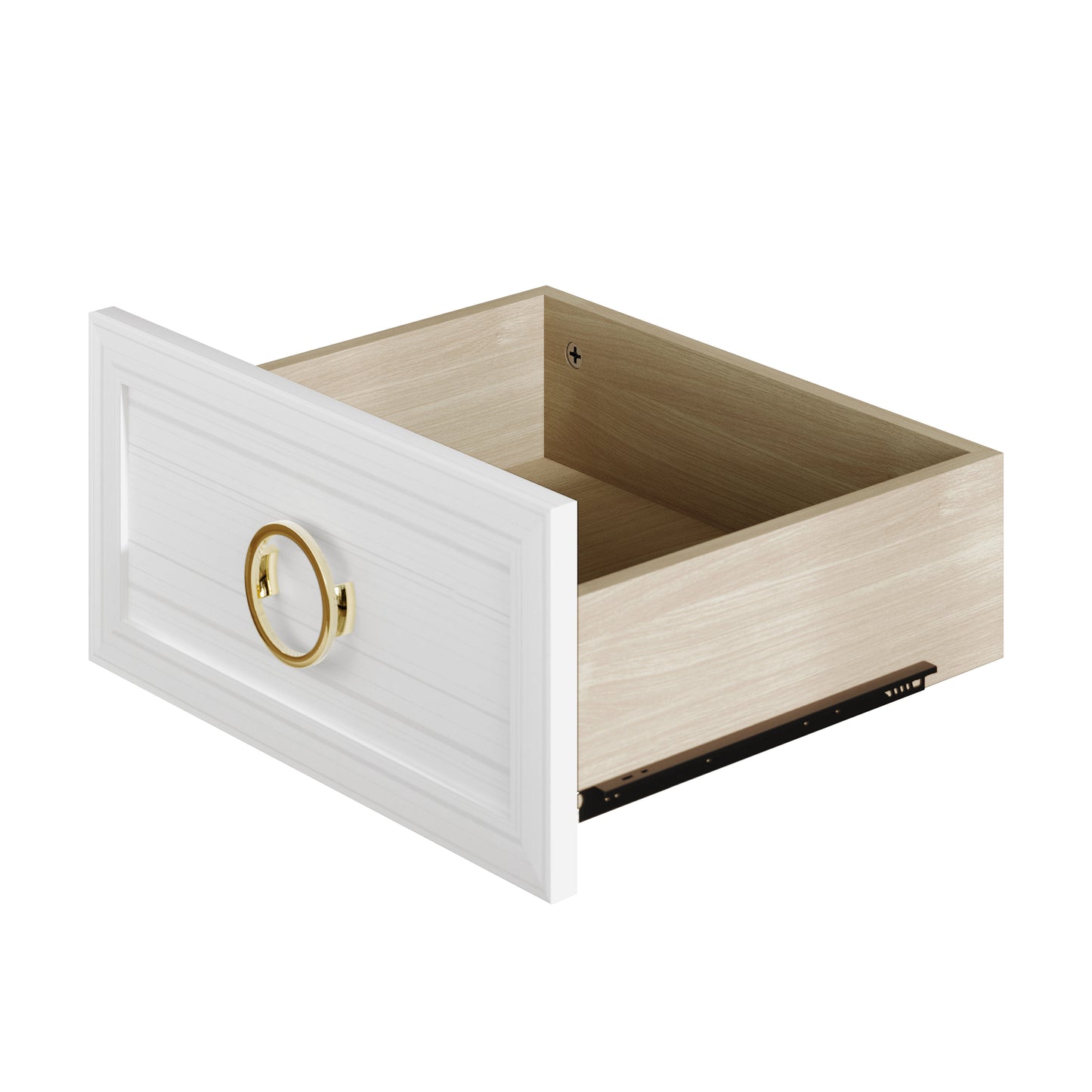 LuxeHavin Sideboard with Drawers & Gold Handles