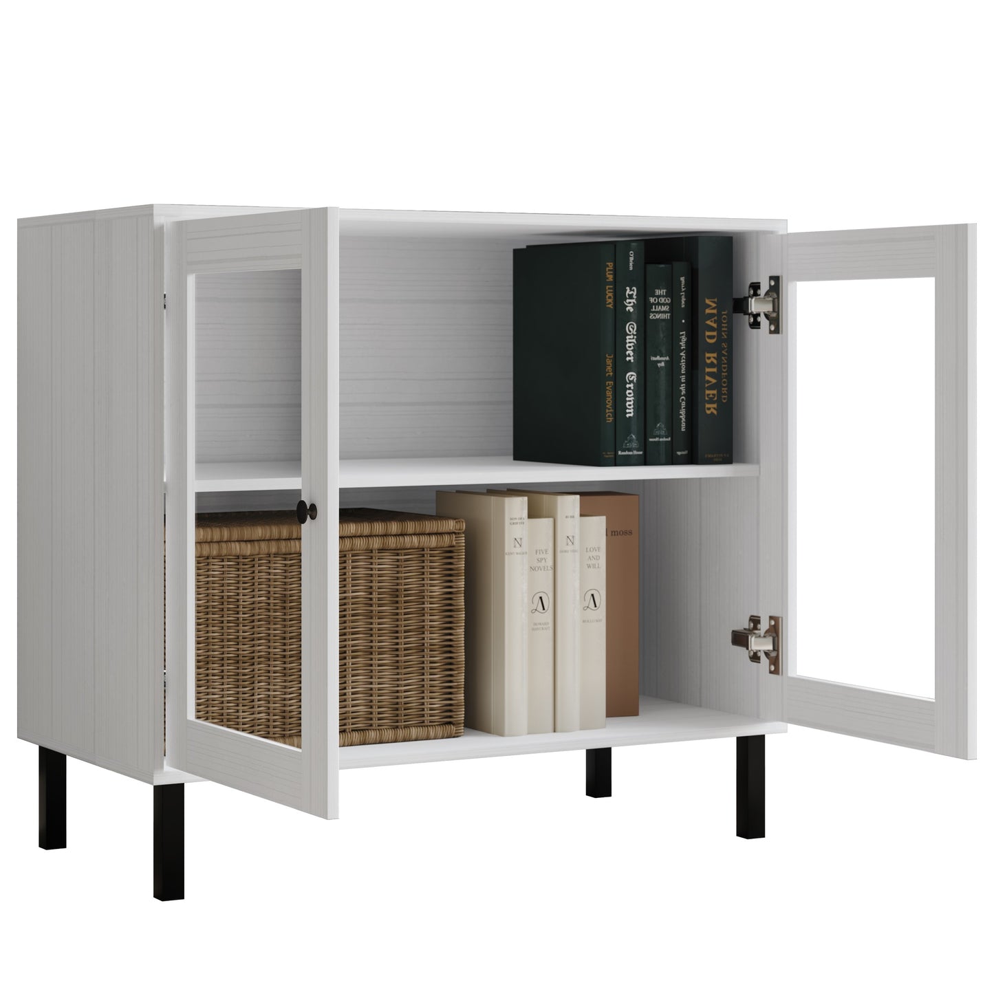 Urbanly Glass Door Sideboard Cabinet
