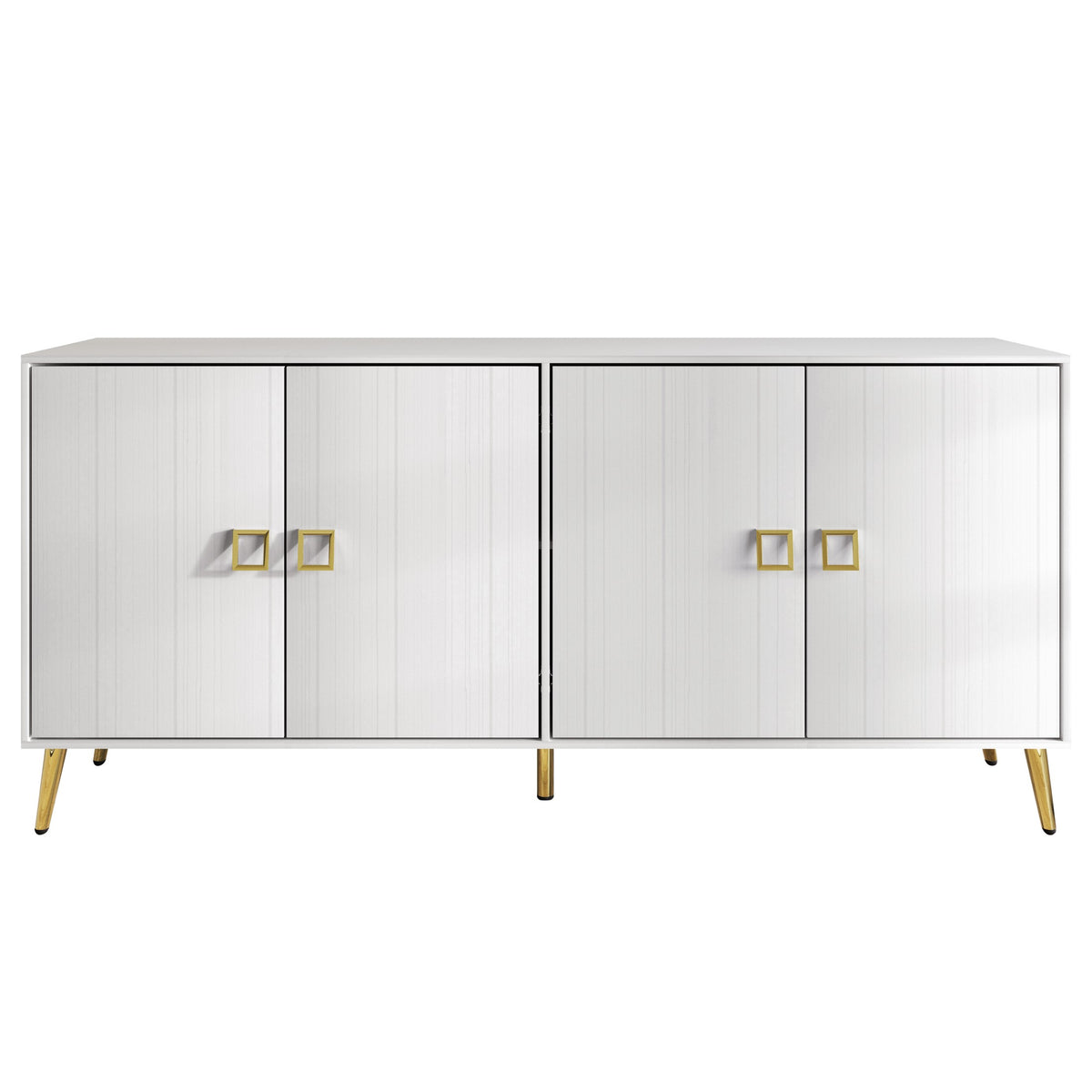 Sophisti 4-Door Sideboard with Gold Handles