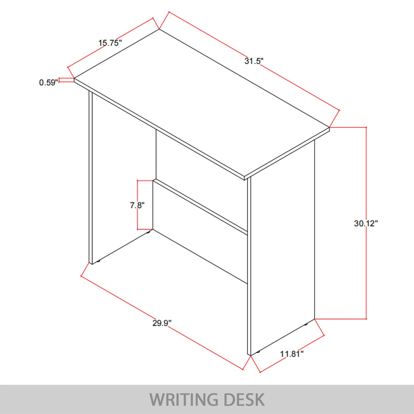 Vera Modern Minimalist Computer Desk