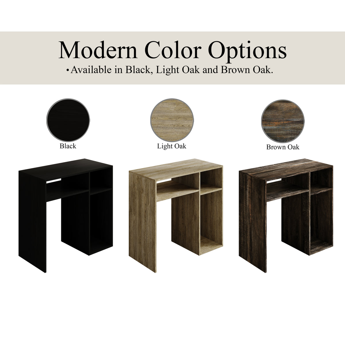 Maren 31-Inch 3-Shelf Storage Computer Desk