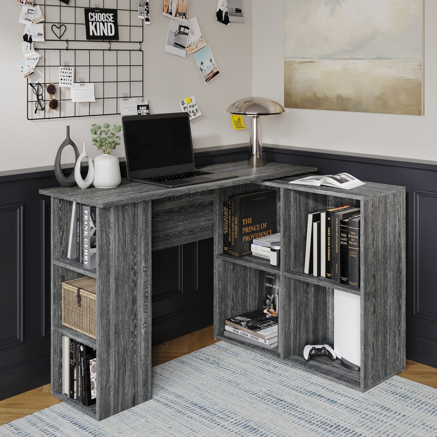 Lyra L-Shaped Corner Storage Desk