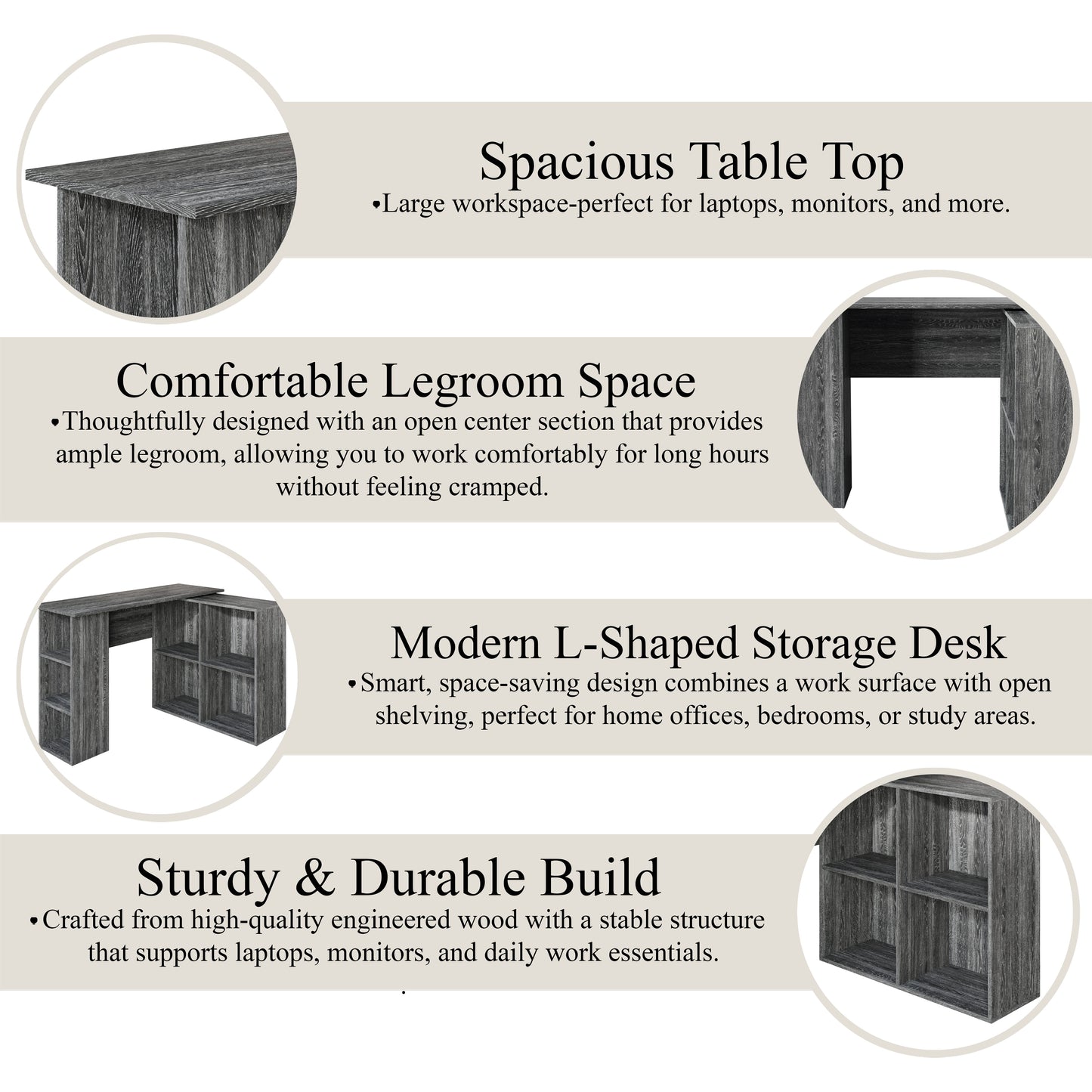 Lyra L-Shaped Corner Storage Desk