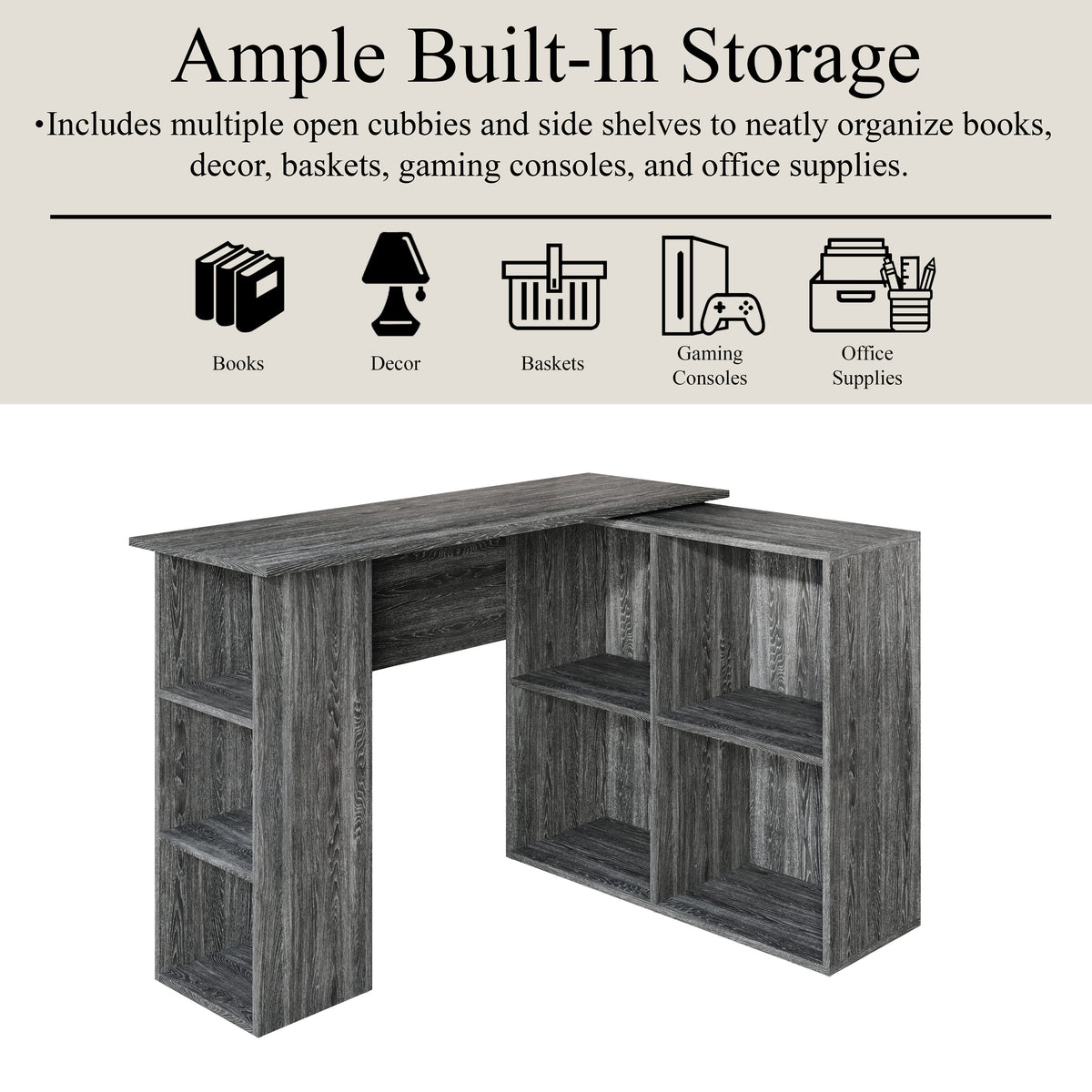 Lyra L-Shaped Corner Storage Desk